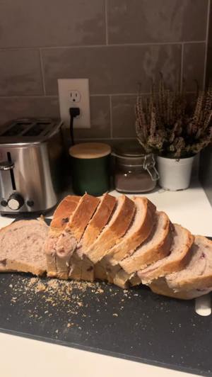 Blueberry cinnamon loaf