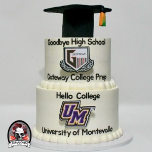 Graduation cake by Cakes and Crafts by Kass, Austin TX