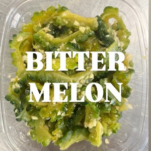 Salted bittermelon side dish