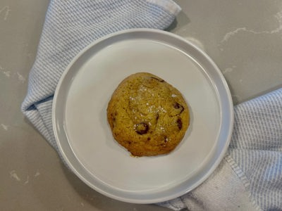 Brown butter sourdough chocolate chip cookies