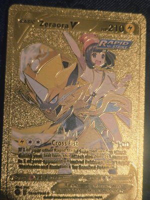 Pokemon Gold Collectible Card