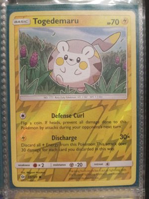 Togedemaru Pokémon Card