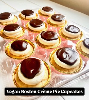 Boston Crème Pie cupcakes