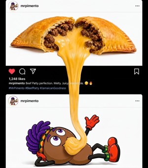 Beef patty with cheese
