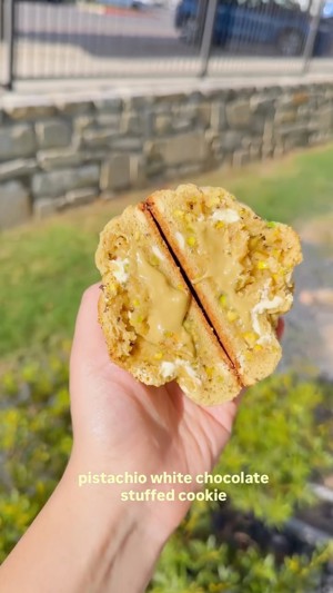 Pistachio stuffed cookie by Tatti Cookies, Austin TX
