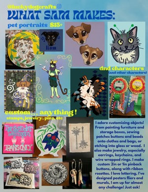 Custom original artwork de Lucky Dog Crafts