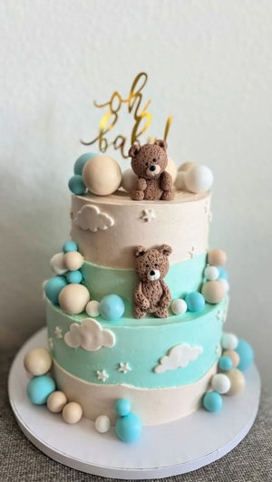 Baby shower cake by Delish Bakery, Austin TX
