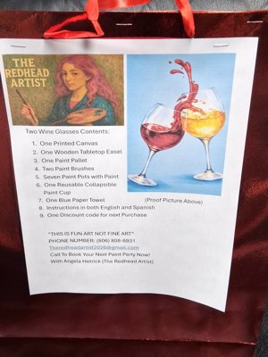 Two Wine Glasses Paint Kit