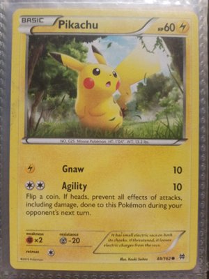 Basic Pikachu Pokémon Card 48/162