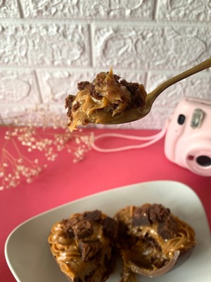 Ovo de colher Brownie com Doce de Leite