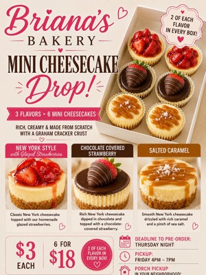 Mini cheesecakes