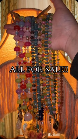 Handmade bracelets, necklaces and rings
