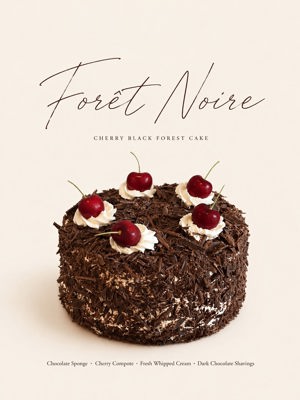 Chocolate cherry whipped cream cake