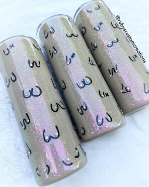 Rhinestone boobie cup
