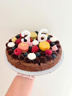 Brownie decorado