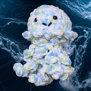 Chunky yarn jellyfish plushie