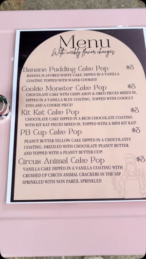 Banana Pudding cake pop
