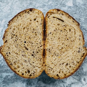 Five grain sourdough by Moonflower Bakes, Austin TX