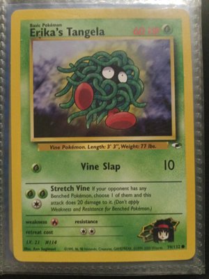 Erika's Tangela Pokémon Card