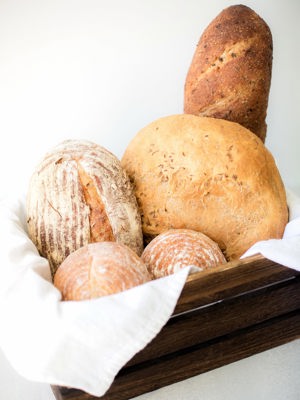 Jalapeño cheddar sourdough loaf