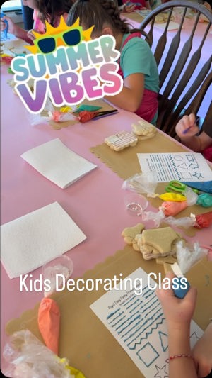 Cookie decorating class/event de Annie K's Cookies, Bloomington, MN