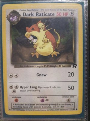 Dark Raticate Pokémon Card