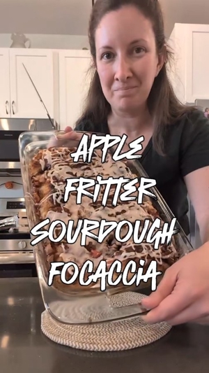 Apple fritter sourdough focaccia