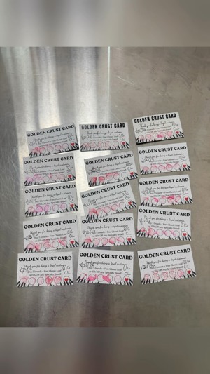Golden Crust loyalty card