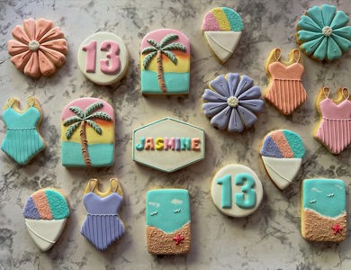Custom birthday cookie sets