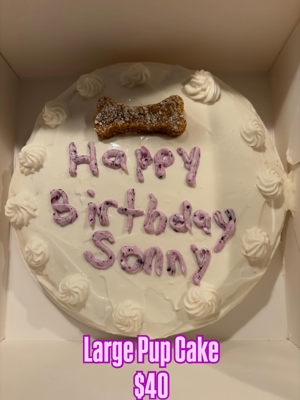 Pup Cake (dog birthday cake)