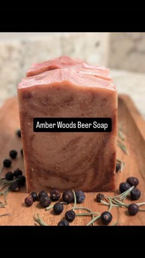 Beer soap bar with Himalayan rhubarb