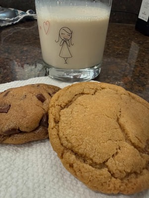 Molasses sourdough discard cookies