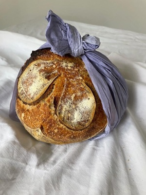25% rye sourdough bread de Chez Iris Bakery, Houston, TX