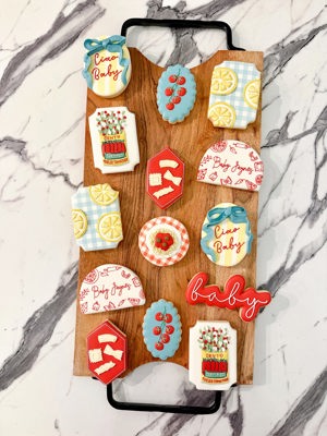 Baby shower cookies