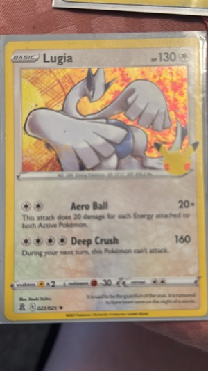 Lugia Basic Pokémon Card