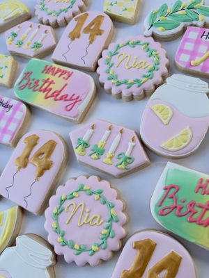 Lemon-themed cookies de Love That! Sweet Treats, Fort Worth, TX