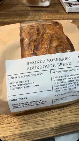 Smoked rosemary sourdough