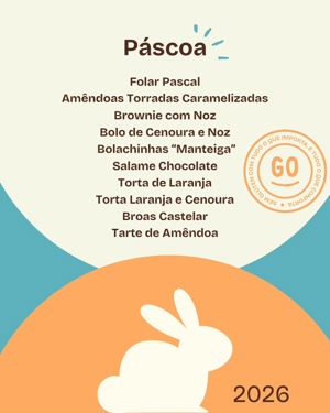 Menu especial de Páscoa, de Gluten'Out, Seixal