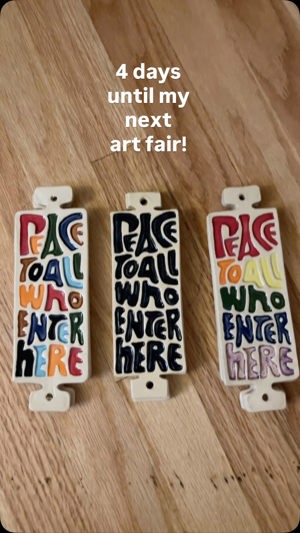 Peace wall plaque