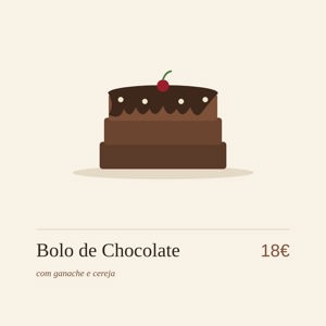 Homemade chocolate cake