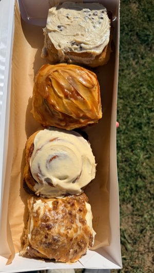 Cinnamon roll flight