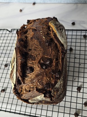 Double Chocolate sourdough loaf