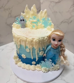 Frozen themed cake and cupcakes de CAKED, Little Canada, MN