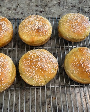 Gluten free hamburger buns by Haskett Bakery, Golden Valley, MN