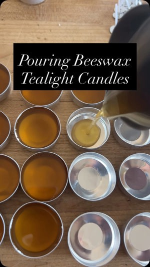 Beeswax candles