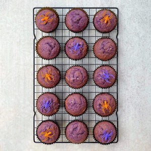 Ube banana coconut muffins