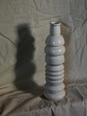 Porcelain vase in white