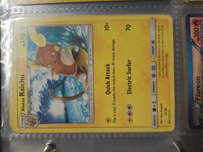 Alolan Raichu Pokemon Card