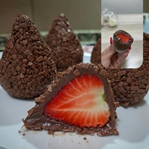 Coxinha de morango, de Dani Barbosa Cake, Seixal