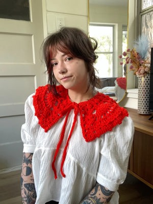 Crochet collar